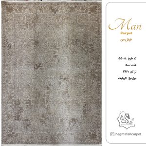 فرش هگمتان 500 شانه کد 01-55